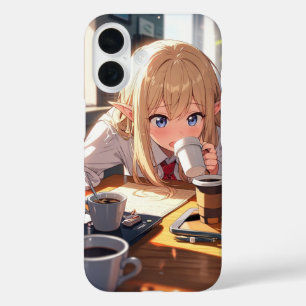 Coffee Mishap Elf iPhone 16 Hoesje