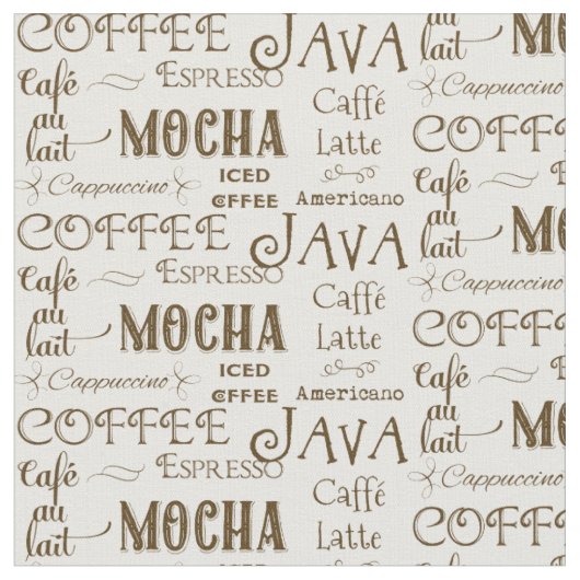 Coffee Mocha Espresso Cafe Latte Drink Names Stof (Close Up)