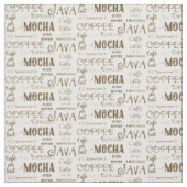 Coffee Mocha Espresso Cafe Latte Drink Names Stof (Swatch)