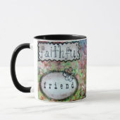 Coffee Mok Art Girl Bird A Faithful Friend (Links)