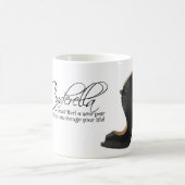 Coffee Mok Cinderella Black Shoes Quote Tea Cup (Center)
