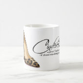 Coffee Mok Cinderella Leopard Shoes Quote Tea Cup (Center)