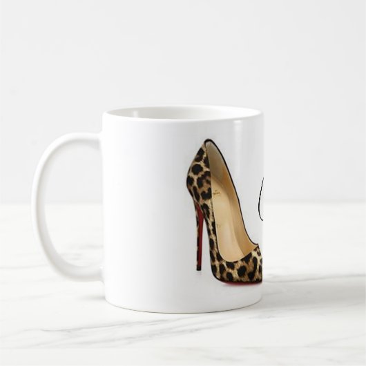 Coffee Mok Cinderella Leopard Shoes Quote Tea Cup (Links)