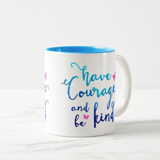 Coffee Mok Courage & Kindness (Voorkant rechts)