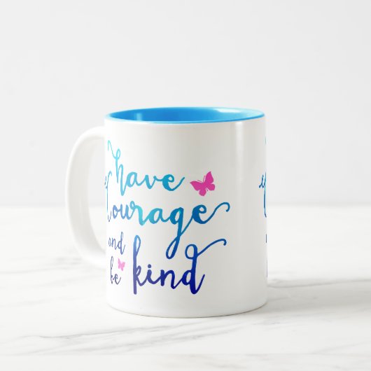 Coffee Mok Courage & Kindness (Voorkant links)