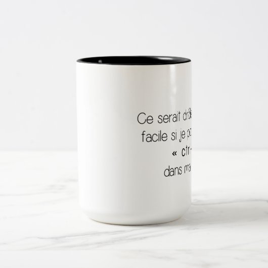 Coffee mok - ctrl-f (Frans) (Center)