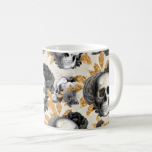 Coffee Mok Cup Mok goudglitter (Voorkant rechts)