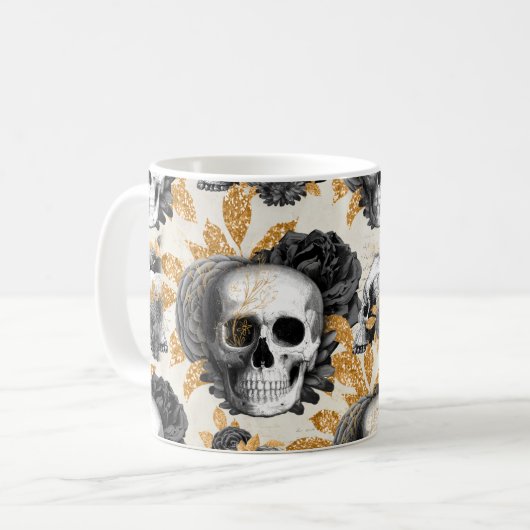 Coffee Mok Cup Mok goudglitter (Voorkant links)