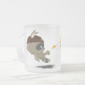 Coffee Mok Cute Bird Funny Cartoon Anime Character (Voorkant links)