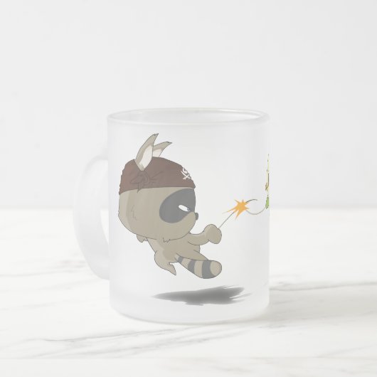 Coffee Mok Cute Bird Funny Cartoon Anime Character (Voorkant links)