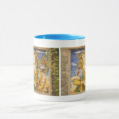 Coffee Mok — Deruta Tile Lady (Midden)