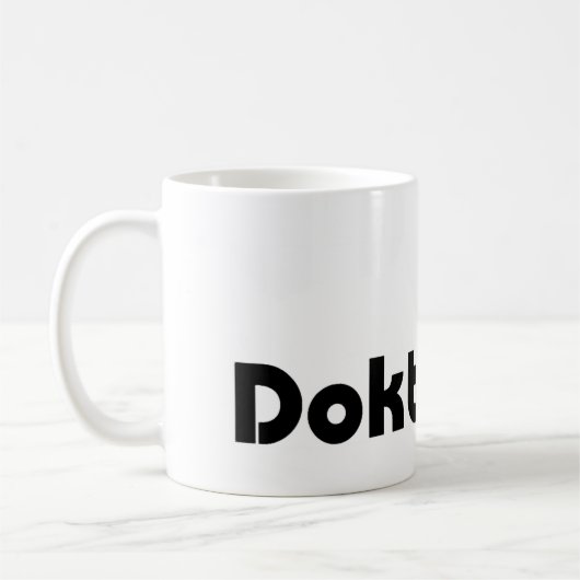 Coffee Mok Doktor Rüf (Links)