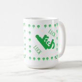 Coffee Mok: Geluk van de Ieren Koffiemok (Voorkant rechts)