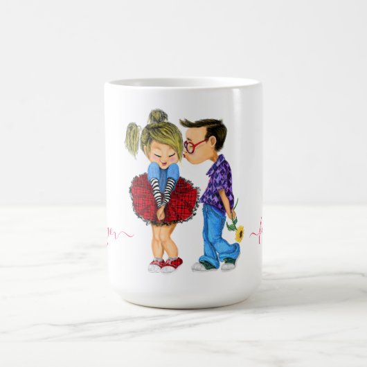 Coffee Mok Gift Romantic Couple Love (Center)