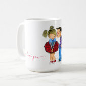 Coffee Mok Gift Romantic Couple Love (Voorkant links)