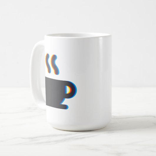 Coffee Mok Glitch (Voorkant links)