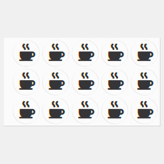 Coffee Mok Glitch Labels (Vel)
