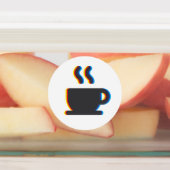 Coffee Mok Glitch Labels (Aangebracht)