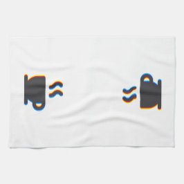 Coffee Mok Glitch Theedoek