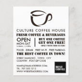 Coffee Mok Icon, Barista, Café, Coffeehouse Flyer (Voorkant)