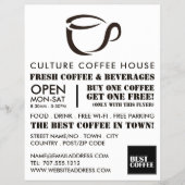 Coffee Mok Icon, Barista, Café, Coffeehouse Flyer (Voorkant)