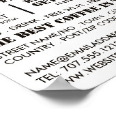 Coffee Mok Icon, Barista, Café, Coffeehouse Poster (Hoek)