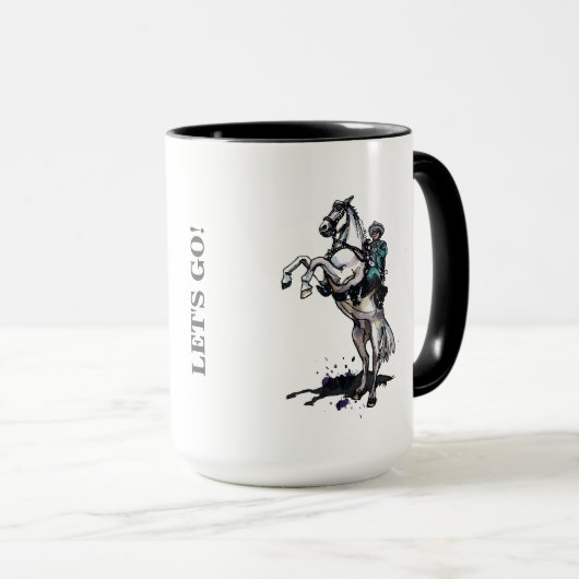 Coffee Mok Lone Ranger Horse Kantoor Gift (Voorkant rechts)