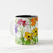 Coffee Mok Lovitude Soul Painting "Peace Garden" (Voorkant links)