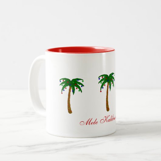 Coffee Mok Merry Kerstmis Mele Kalikimaka (Voorkant links)