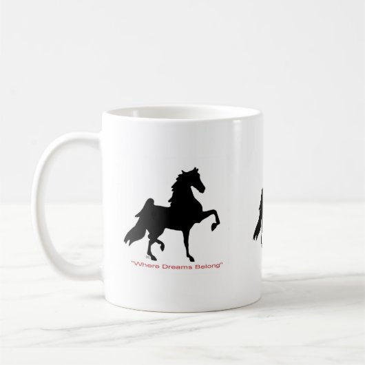 Coffee-Mok met American Saddlebreds Koffiemok (Links)