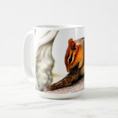 Coffee Mok met Chipmunk Foto (Voorkant links)