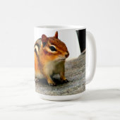Coffee Mok met Chipmunk Foto (Voorkant rechts)
