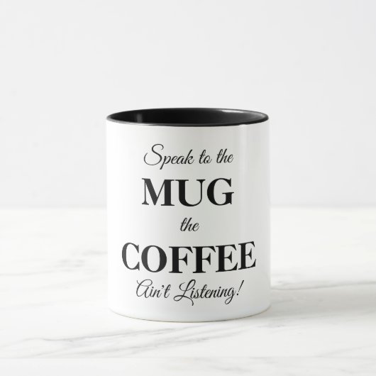 Coffee-Mok met grappige boodschap Mok (Midden)
