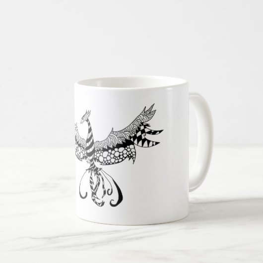 Coffee-mok met Phoenix-ontwerp Koffiemok (Voorkant rechts)