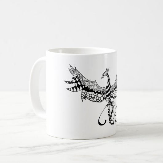 Coffee-mok met Phoenix-ontwerp Koffiemok (Voorkant links)