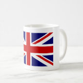 Coffee-mok met vlag van Brits Unievakker Koffiemok (Voorkant rechts)
