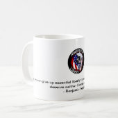 Coffee mok - Racing for Liberty logo w/Franklin (Voorkant links)