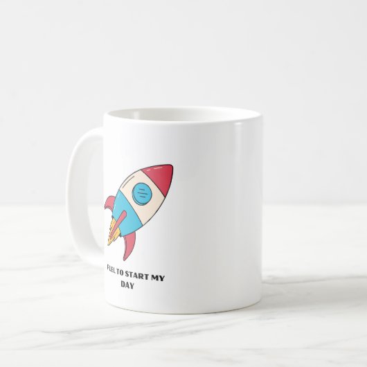 Coffee Mok Rocket Fusion to Start Day (Voorkant links)