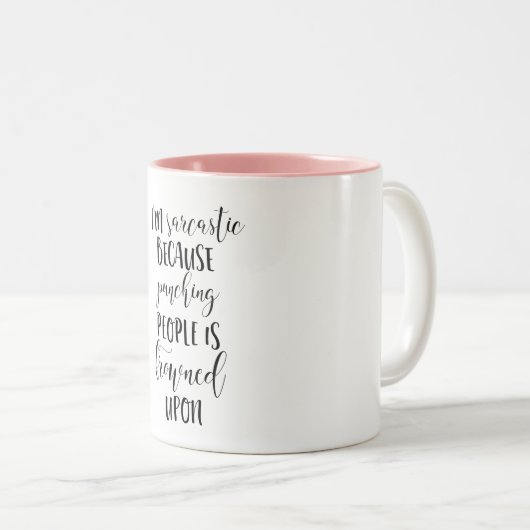 Coffee Mok - Sarcasm, Funny Quotes, Quirky Sassy (Voorkant rechts)