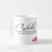 Coffee Mok Tea Cup Assepoester Pink Gold Shoes (Voorkant links)