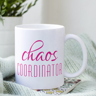 Coffee-Mok van Chaos Coordinator roze Koffiemok