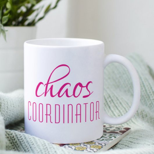 Coffee-Mok van Chaos Coordinator roze Koffiemok