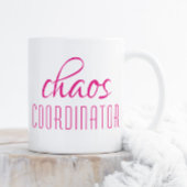 Coffee-Mok van Chaos Coordinator roze Koffiemok