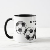 Coffee-Mok voetbalpatroonpatroon Mok (Links)