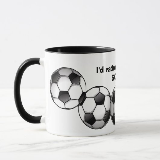 Coffee-Mok voetbalpatroonpatroon Mok (Links)