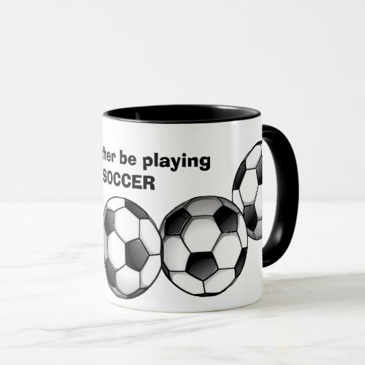 Coffee-Mok voetbalpatroonpatroon Mok (Voorkant rechts)