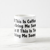 Coffee? Mok voor 11 oz morphing in zwart-wit (Center)