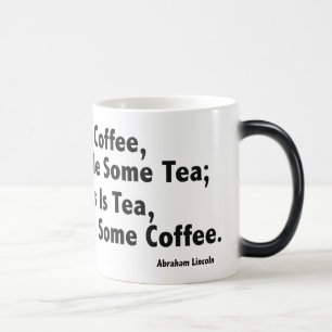 Coffee? Mok voor 11 oz morphing in zwart-wit