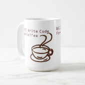 Coffee-Mok voor computerprogrammeerprogramma's Koffiemok (Voorkant links)