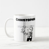 Coffee-Mok voor een Scaffolder met toegevoegde naa Koffiemok (Links)